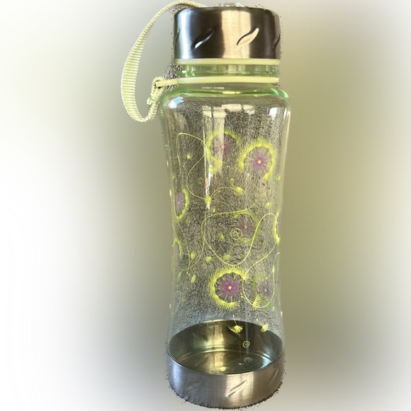 LULULEMON🍋22oz Clear Dandelions Printed Water Bottle - Picture 3 of 10
